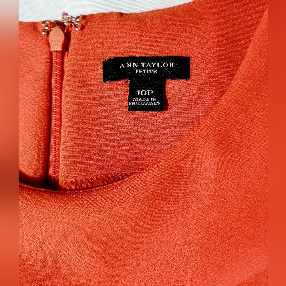 Ann Taylor size 10 Red Dress - Picture 3 of 6